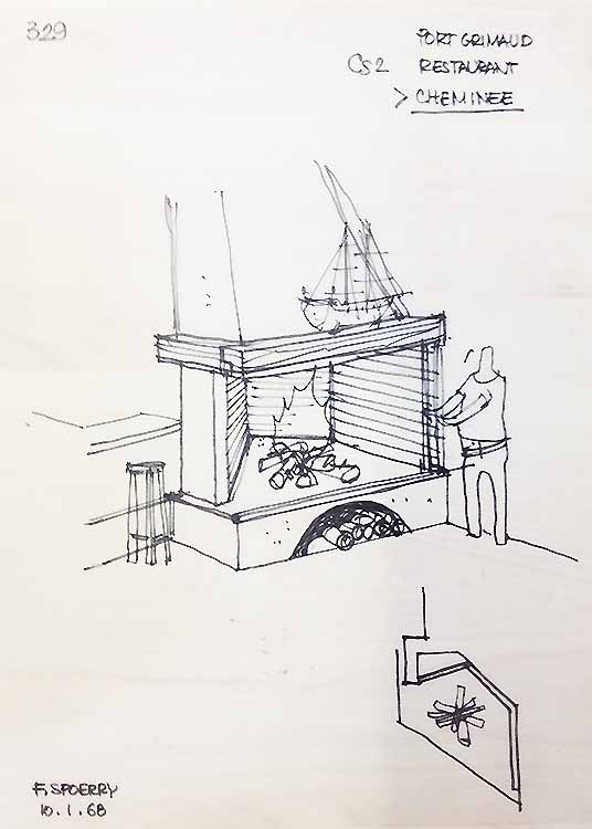 croquis de l'architecte...