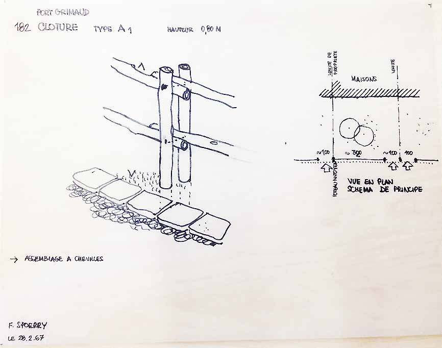 croquis de l'architecte...