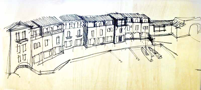 croquis de l'architecte...