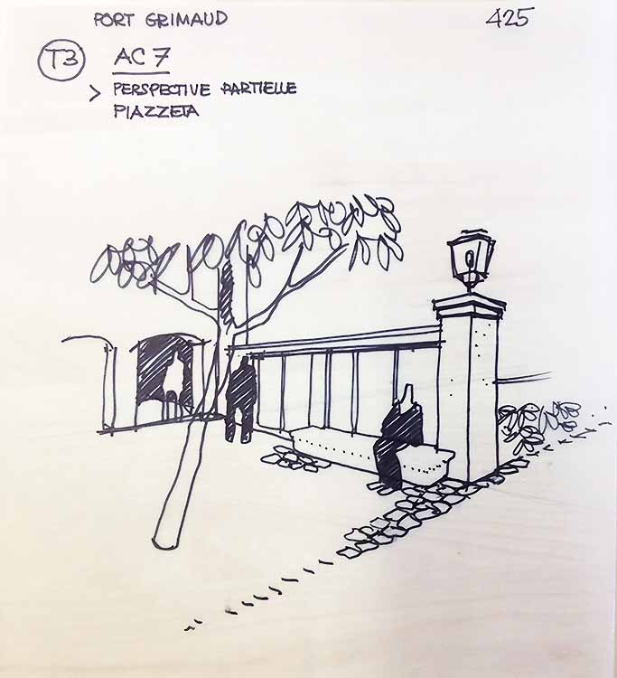 croquis de l'architecte...