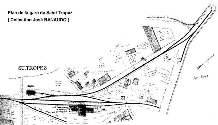Plan gare St Tropez