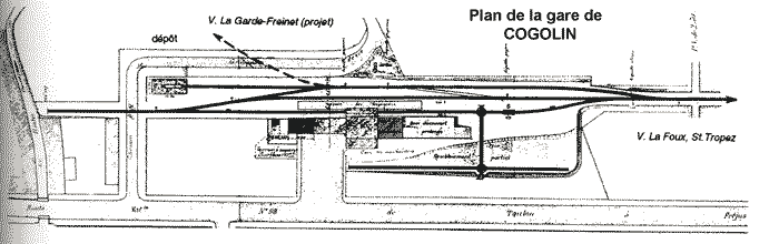 Plan gare Cogolin