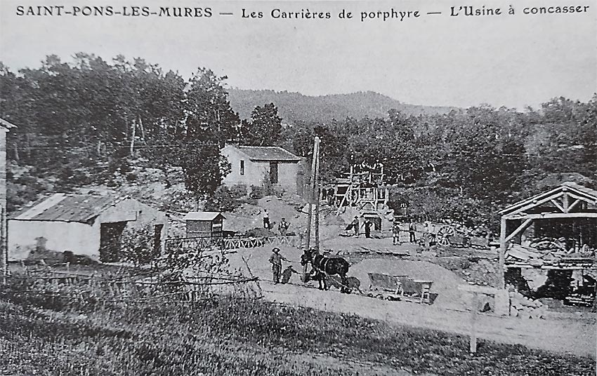 Carrires de prophyre de Saint Pons les Mures