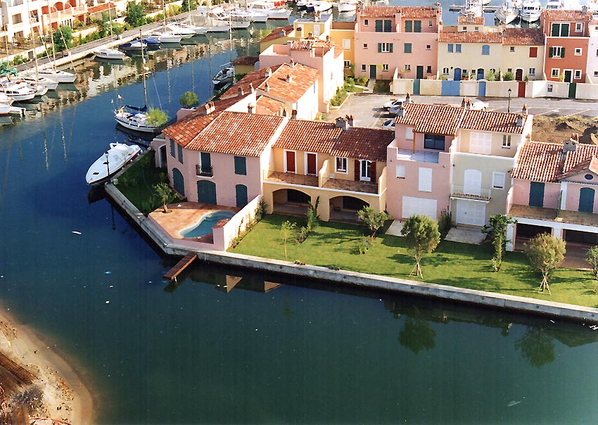 Les maisons le long du Grand Canal 