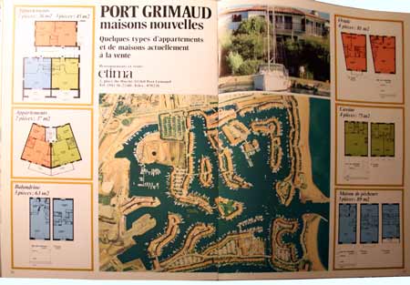 publicité pour Port Grimaud sud