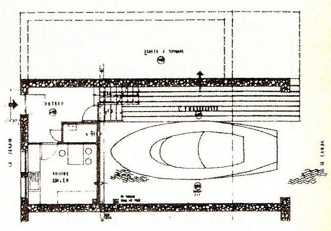 plan d'un embarcadre couvert