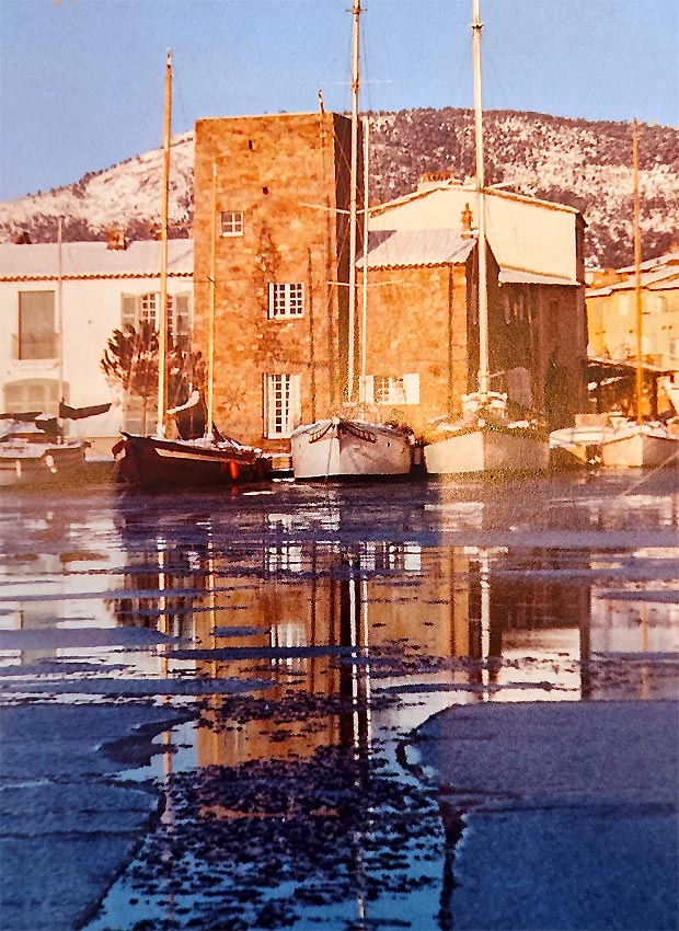 Canaux sous la glace a PORT GRIMAUD